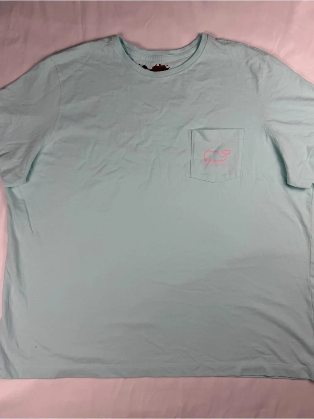 Vineyard Vines Mint Green Whale Pocket T-Shirt Women’s Large | Export Surplus - Picture 2 of 6